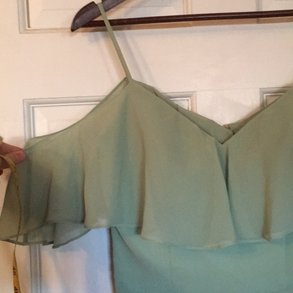 Mori Lee Bridesmaid Dress off the shoulder sleeves